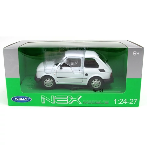  Fiat 126p fehér modellautó