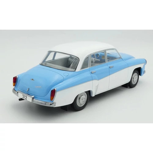 Wartburg 311/312 1:18 Világoskék-Fehér