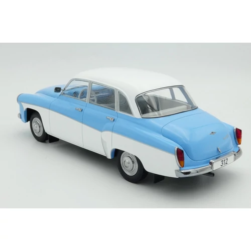 Wartburg 311/312 1:18 Világoskék-Fehér