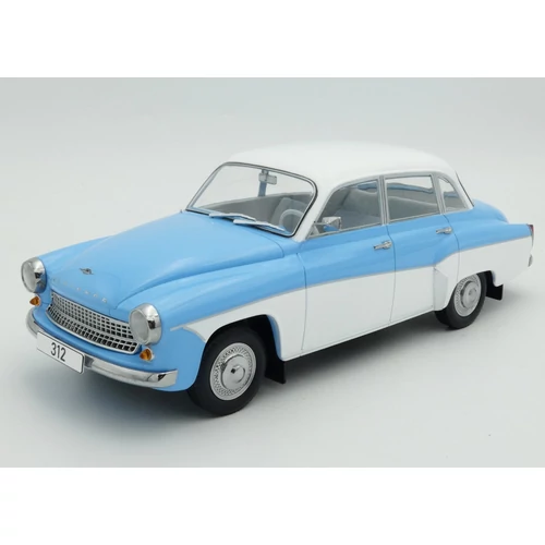 Wartburg 311/312 1:18 Világoskék-Fehér