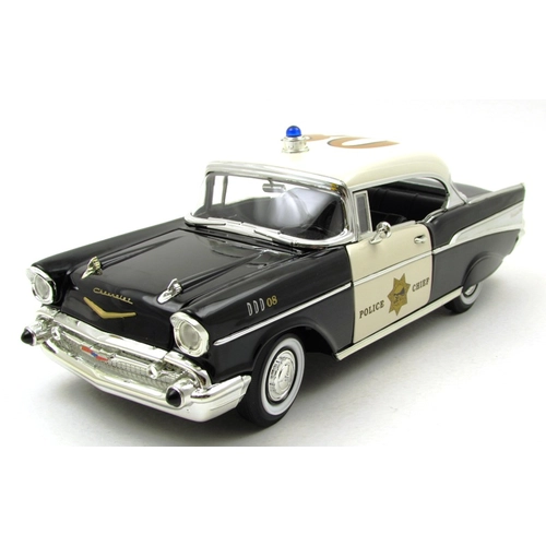 Chevrolet Bel Air 1957 Police autómodell 2
