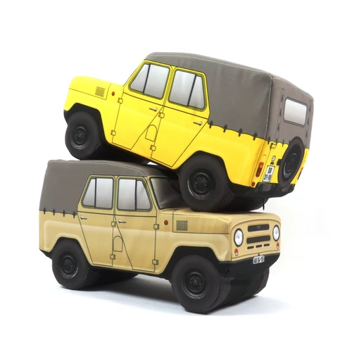 Plüss Uaz 469B katona zöld