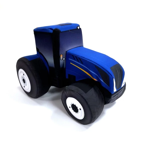 Plüss Traktor Kék