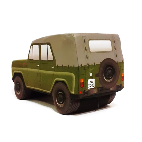 Plüss Uaz 469B katona zöld