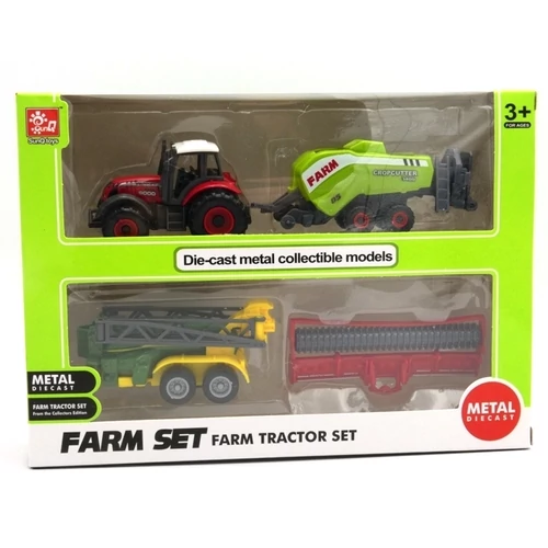 Traktor Szett Piros Traktorral