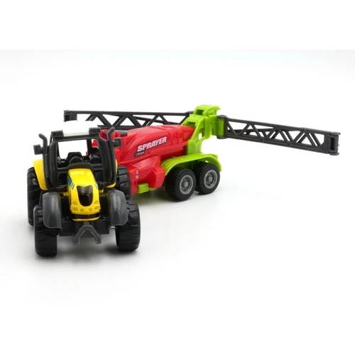 Traktor Szett Sárga Traktorral