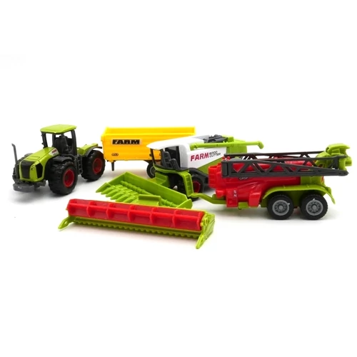 Traktor Szett "Aratás" Zöld - Piros