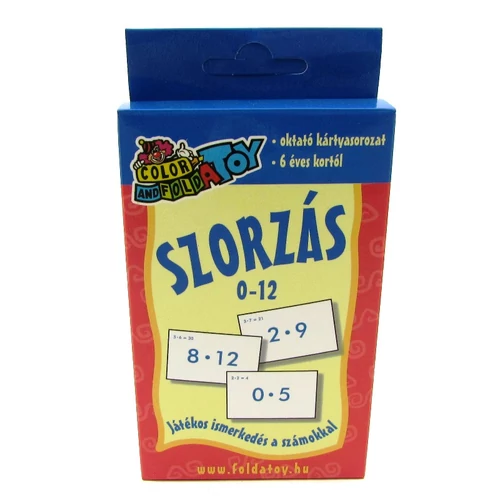 Oktató kártya - Szorzás 1