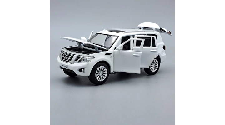 Nissan Patrol Y62 fekete 1:32 Tayumo – a terepjáró legenda asztali méretben